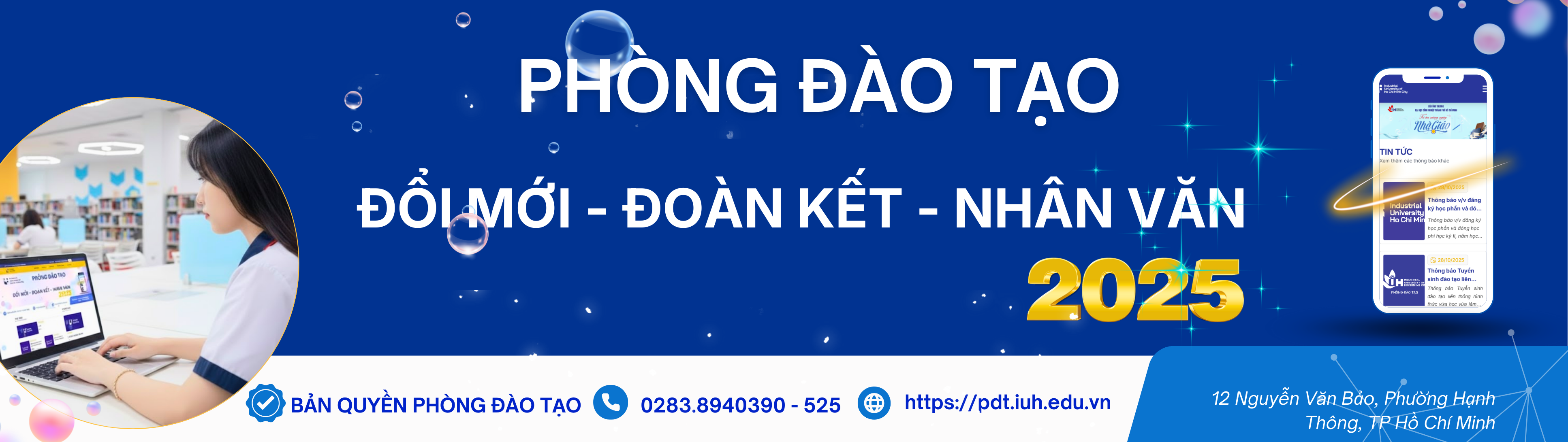 Giao diện mới 2025 phòng đào tạo