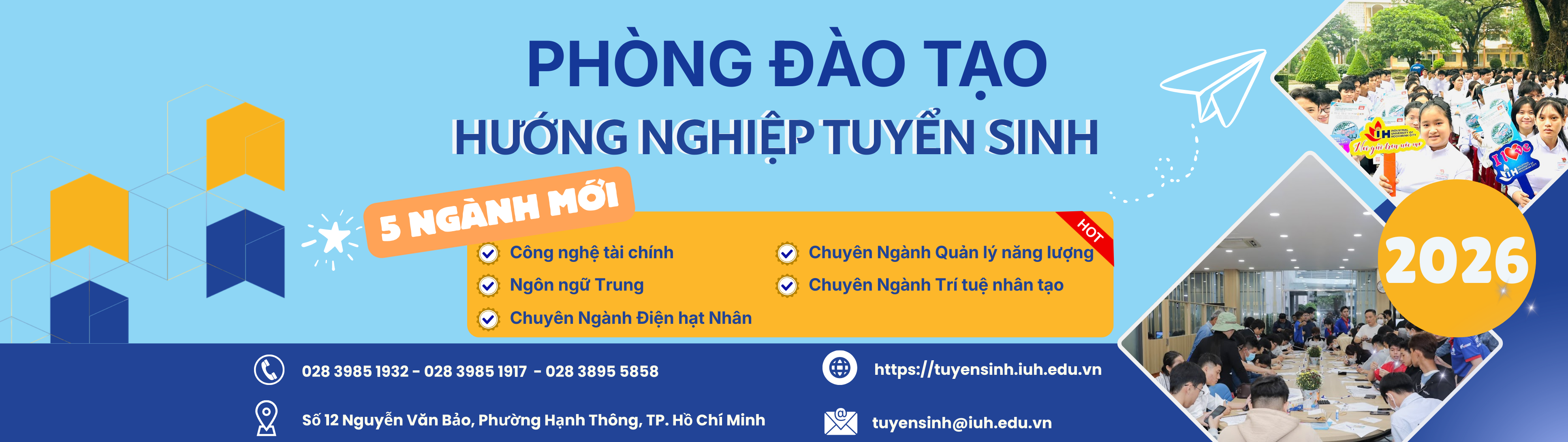 Thông tin tuyển sinh đại học chính quy năm 2026